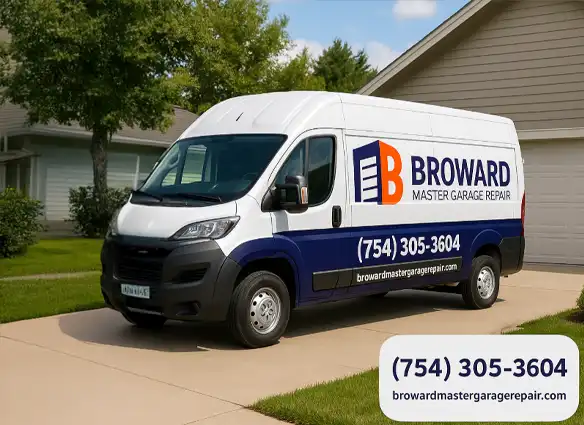 Branded Broward Garage Door Co. Van